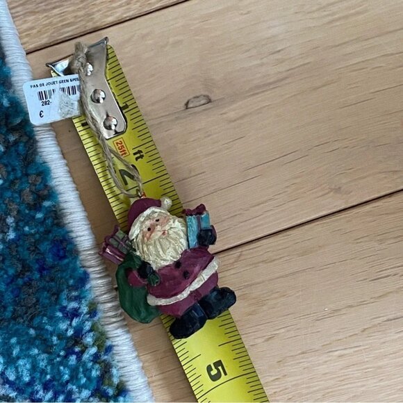 European Carved Santa Christmas Ornament - Picture 8 of 8